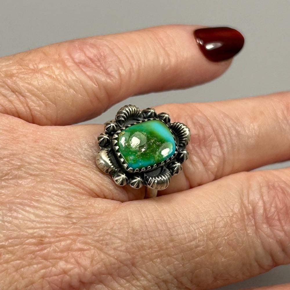 925 Sterling Silver Sonoran Gold Stone Ring
